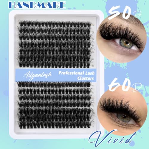 50D & 60D D Curl Eyelash Clusters - 280pcs DIY Individual Lashes