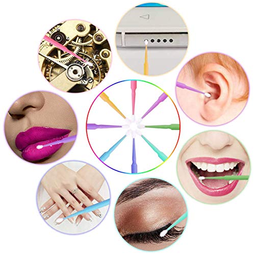 600 pcs Disposable Micro Applicator Brushes for Eyelash Extensions & Makeup