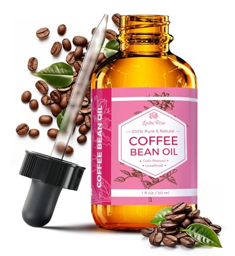 Leven Rose 100% Pure Cold Pressed Coffee Bean Oil for Face, Skin and Hair