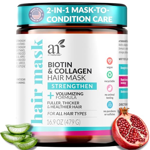 Biotin & Collagen Hair Mask for Strength & Volume - 16.9 oz