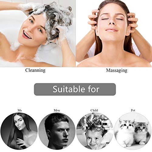 BTYMS Silicone Scalp Scrubber Shampoo Brush for Hair Growth