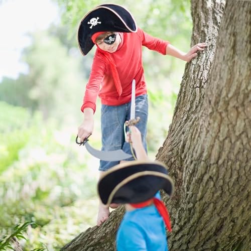 2-Pack Pirate Hat and Blindfolds for Costume Parties