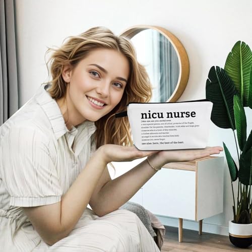 YULUENZE NICU Nurse Definition Small Cosmetic Bag - Makeup & Toiletry Organizer