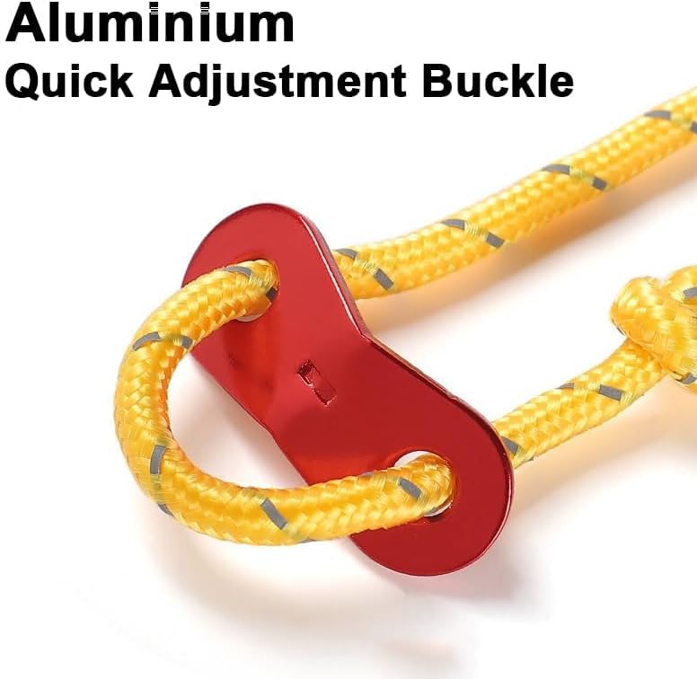 Luminous High Reflective Tent Rope - Durable 4mm Multi-Function Camping Ropes | 4Pcs Set