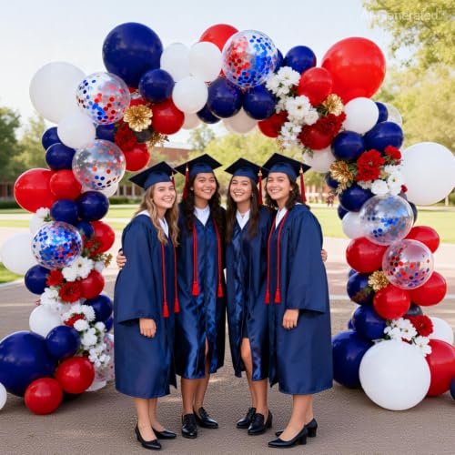 Red, White & Blue Balloon Arch Kit - 129 PCS for Parties