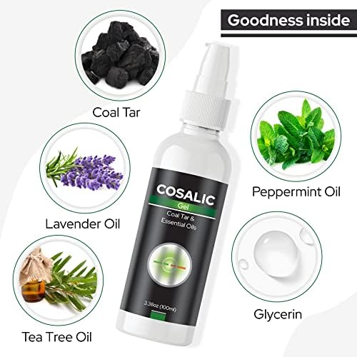 Salve Cosalic Scalp Gel with Coal Tar for Psoriasis and Dandruff 100ml