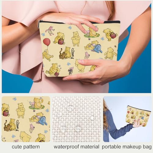 Winnie the Pooh Makeup Bag-03 | Cute Yellow Travel Pouch