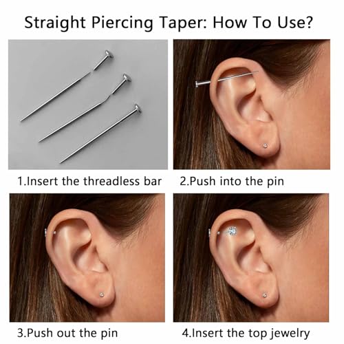 WOLAYI G23 Titanium Threadless Piercing Taper Tool for Body Jewelry