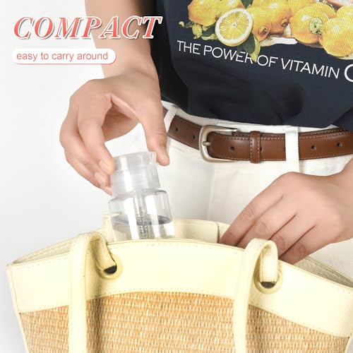 ShanySheny 5.1oz Push Down Pump Dispenser - 3-Pack Nail Polish Remover