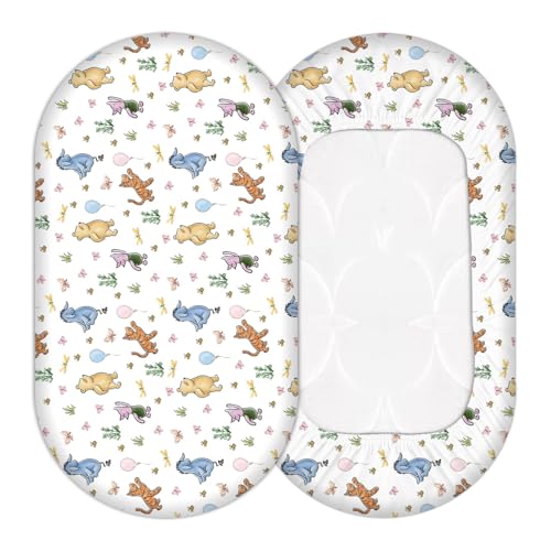 Winnie Bassinet Sheet - Soft Fitted Crib Sheet for Babies, 32x16 Inch