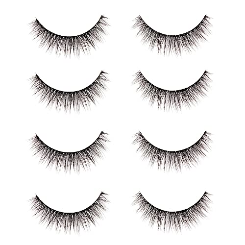 Ardell Faux Mink Lashes 815 - Natural Look, Reusable 4 Pairs