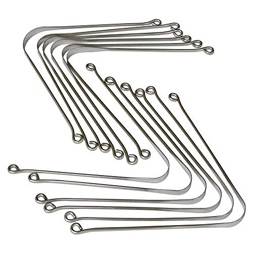 Stainless Steel Tongue Cleaner Set of 12 - Ayurvedic Oral Care