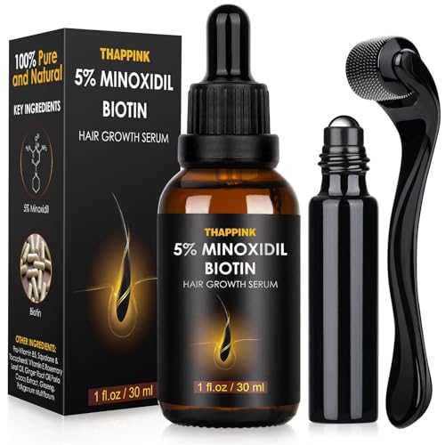 Glemme 5% Minoxidil Hair Growth Serum with Biotin for Men & Women