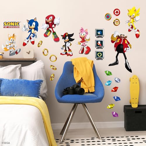 Sonic the Hedgehog Wall Decals - Peel and Stick Characters Set
