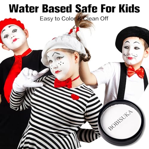 BOBISUKA Water-Based Face & Body Paint Kit - 18 Shades for Halloween & Cosplay