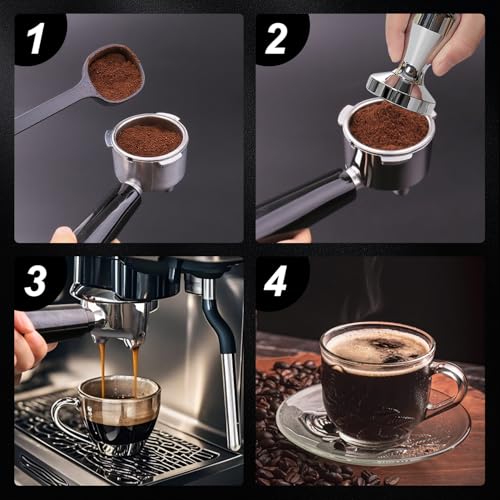 51mm Stainless Steel Espresso Portafilter Basket - Double Layer