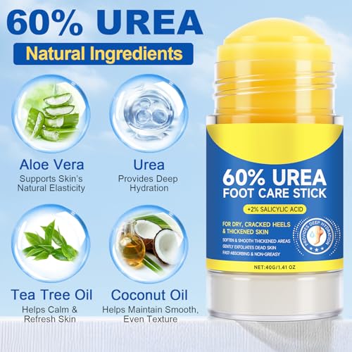 Bieyoc 60% Urea Foot Cream Stick for Cracked Heels & Callus Removal