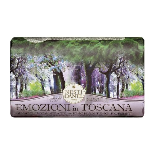 Nesti Dante Emozioni In Toscana Natural Soap Bosco Incantato 8.8oz - Enchanting Forest Scent, Handmade Italian Bar