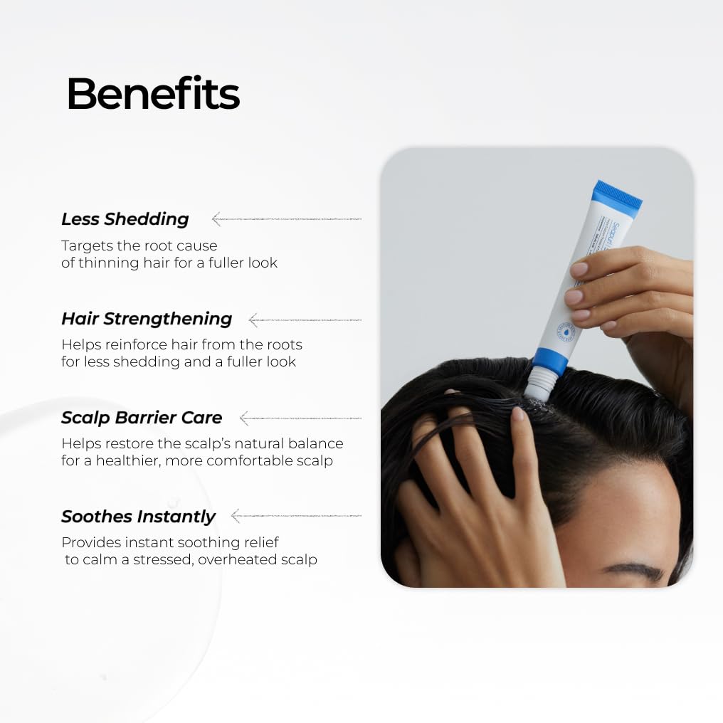 Seapuri Scalpy Hair Growth Serum for Men & Women for Hair Loss & Regrowth | Scalp Treatment with Salicylic Acid, Menthol, Dexpanthenol | Non-Greasy, Lightweight (Pack of 4)