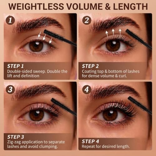 Waterproof Mascara for Oily Skin - Volumizing & Lengthening