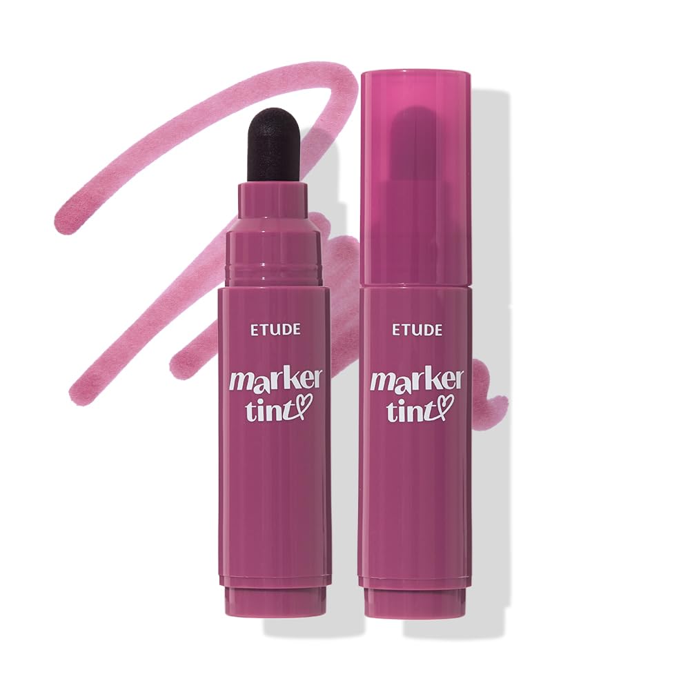 Dear Darling Marker Tint - Hydrating Long Lasting Lip Stain #5 Pink Tangerine (5g) | High Pigment Kbeauty Lip Tint