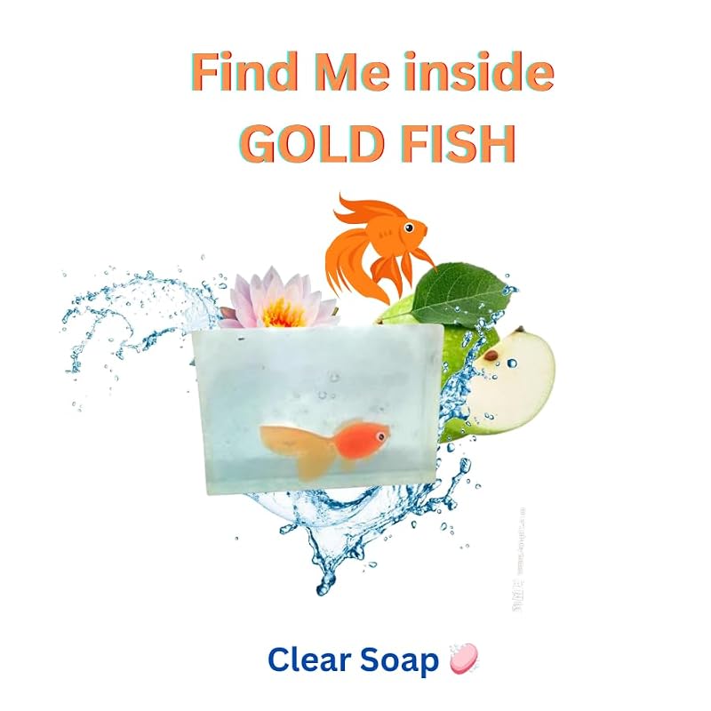 Kids Clear Soap with Hidden Fish Toy – 4 oz Fun Bath Time Surprise