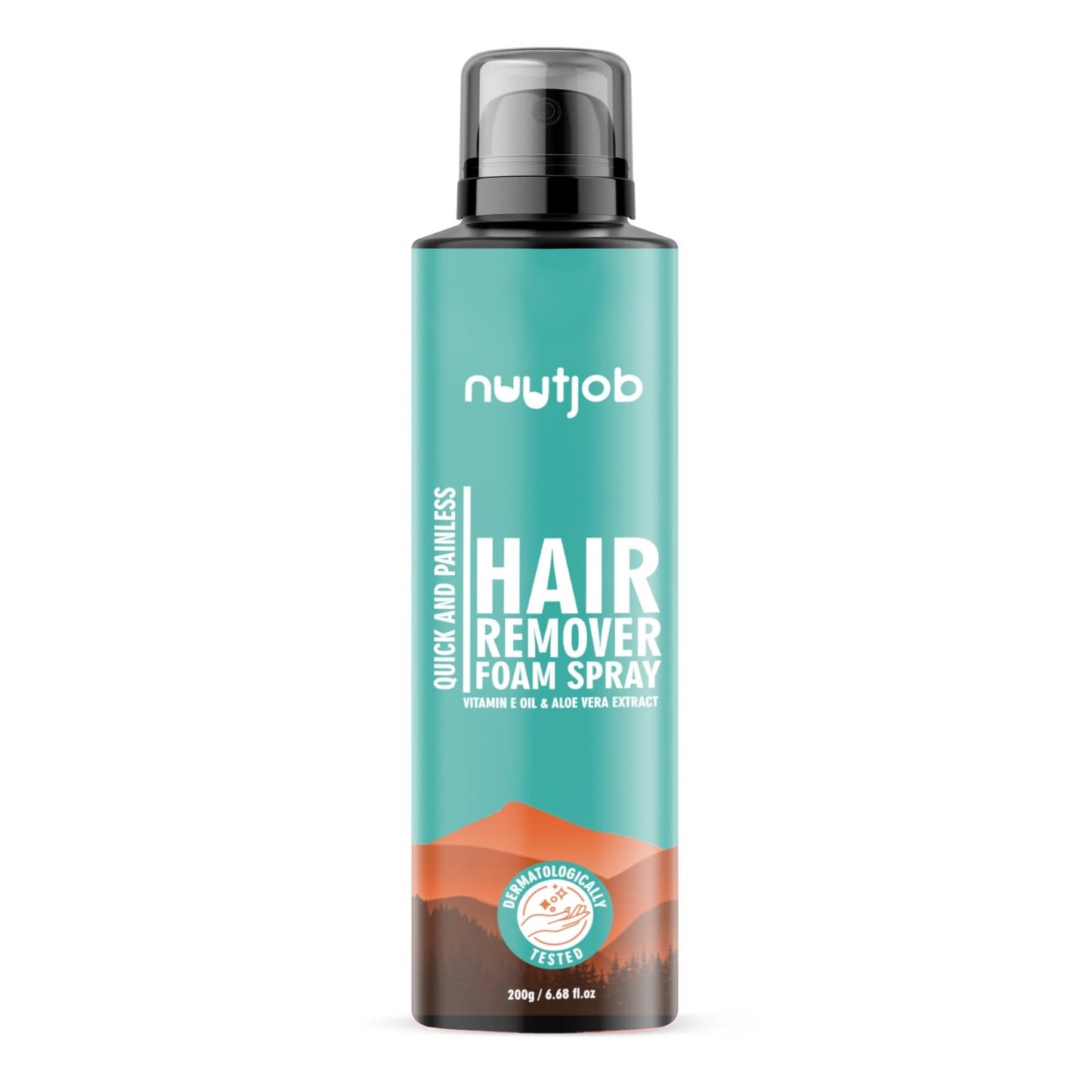 Nuutjob Hair Removal Spray Foam 6.68 fl oz | Quick-Easy & Painless Hair Removal | Vitamin E Oil & Aloe Vera Extract | All Skin Types | Unisex Adult