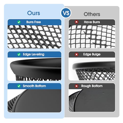 MaxGear Pen Holder 2-Pack - Mesh Metal Desk Organizer for Office & Home