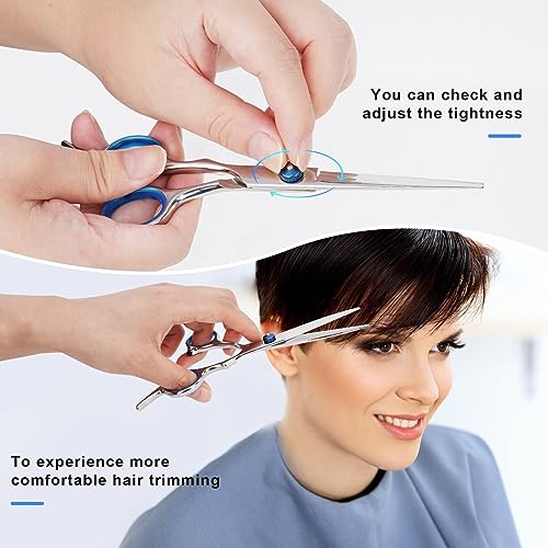 6.5in Stainless Steel Hair Cutting Scissors Set - Ergonomic & Sharp