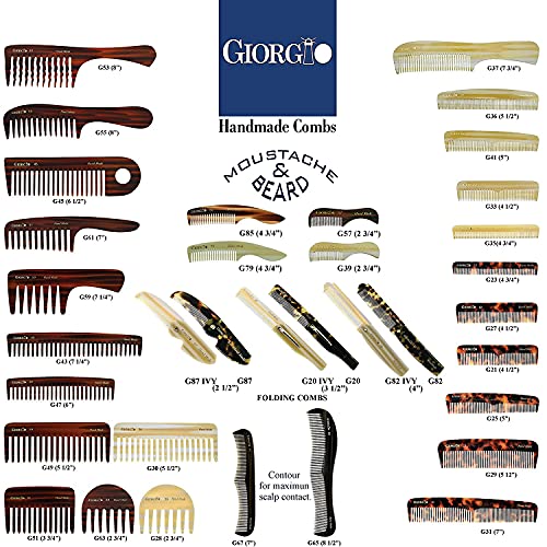 Giorgio G51 Graphite Wide Tooth Comb 3 Pack for Curly Hair