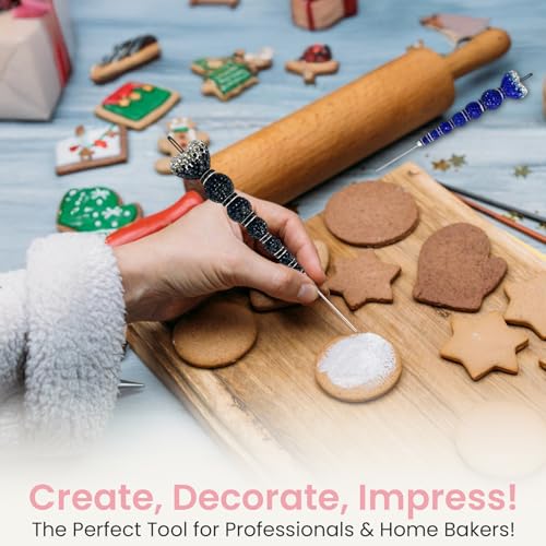 Crystal Rhinestone Scriber Tool for Cake & Cookie Icing - 5 Colors