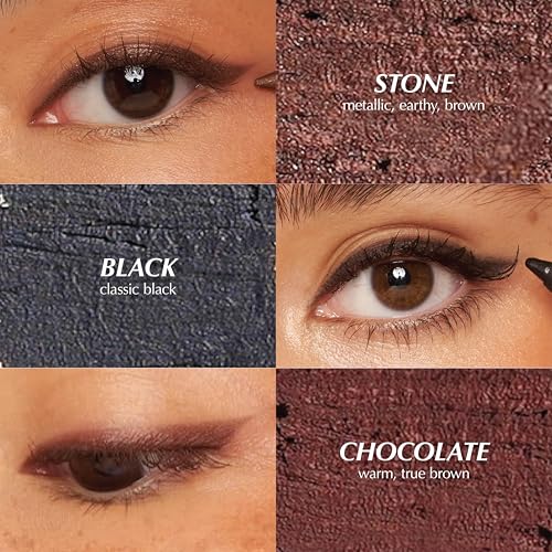 24HR Waterproof Eyeliner Pencils - Black & Chocolate | Creamy, Smudgeable Formula for All-Day Wear | Vegan & Cruelty-Free