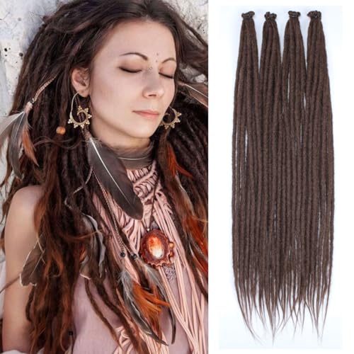 Vecago 24-Inch Synthetic Dreadlock Extensions - 40 Strands Single Ended