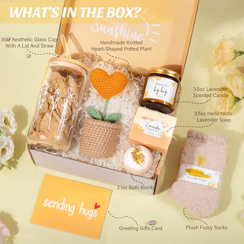 Get Well Soon Gift Basket for Women - Sunshine Care Package