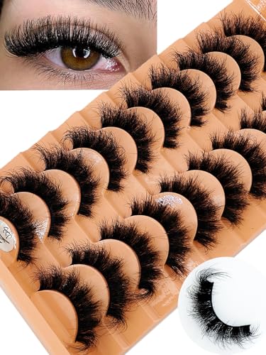 HBZGTLAD 5D-J23 3D Mink Effect False Eyelashes Winged Natural Thick Handmade