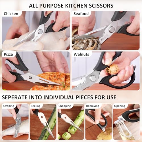 MAD SHARK All-Purpose Kitchen Shears with Comfort Grip