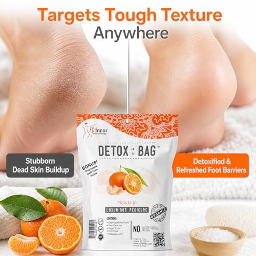 SPA REDI Detox In A Bag Pedicure Kit - Refreshing Foot Care
