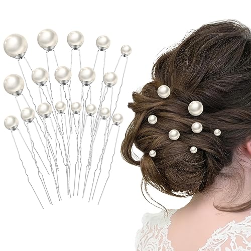 18-Piece Pearl & Rhinestone Wedding Hair Accessory Set