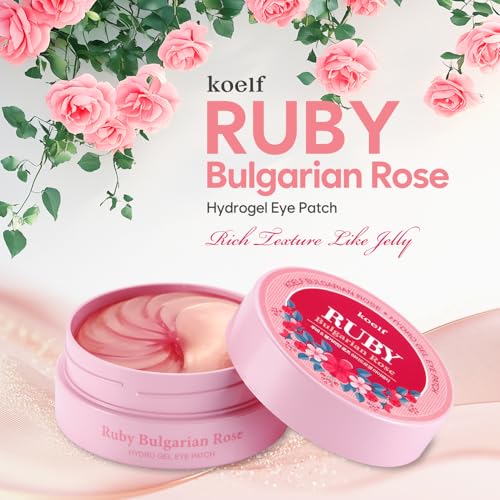 Petitfee Koelf Ruby & Bulgarian Rose Hydrogel Eye Patches - 60 Count