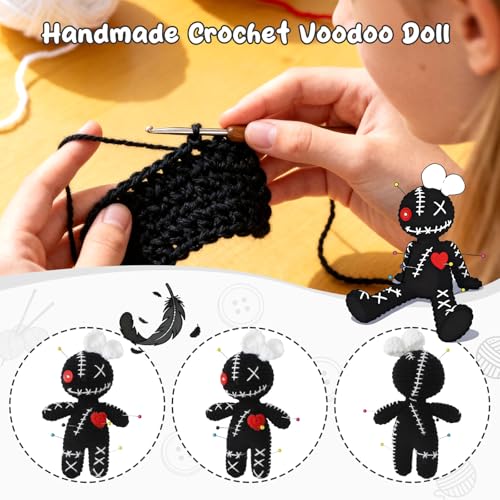 Handmade Positive Crochet Voodoo Doll - Emotional Support Gift