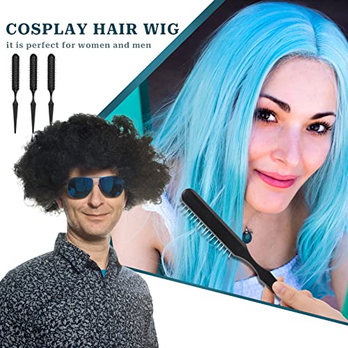 3 Pack Synthetic Wig Brush - Detangling Comb for Wigs & Hair Styling