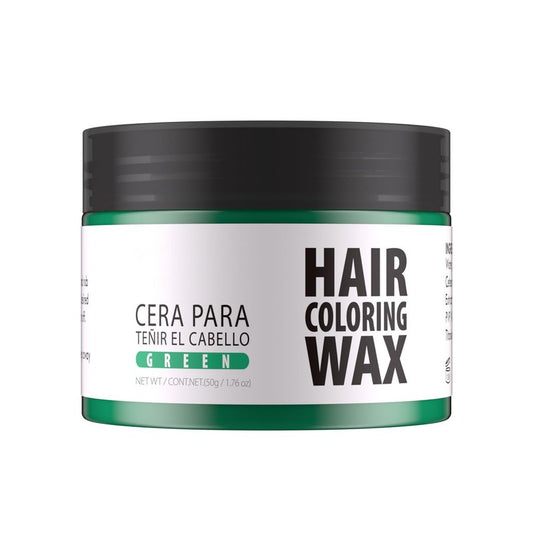 Gowwim Hair Wax Color, 13 Colors Temporary Hair Dye Natural Hair Color Wax, 72h Hold & Non - Greasy Hair Dye for Women & Men for Styling 1.76 Oz Green