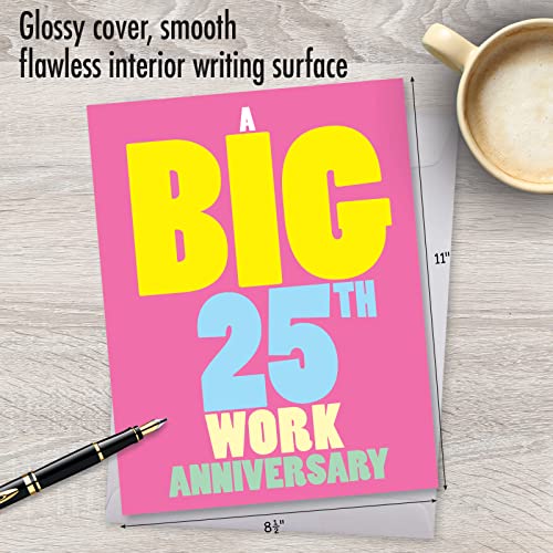 25th Work Anniversary Card - Jumbo Funny Congratulations Card