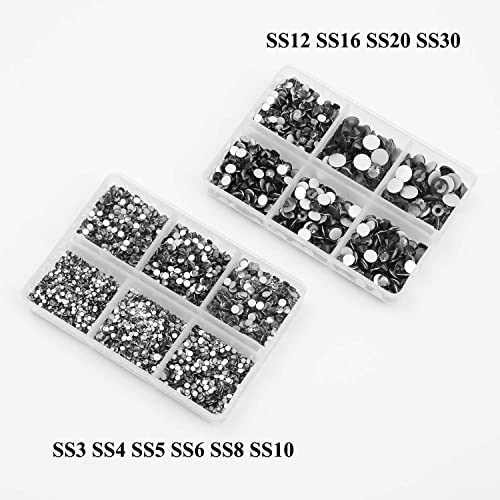 NCB 8000pcs Non Hotfix Rhinestones for Nail Art & Crafting