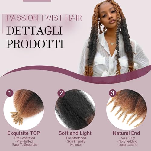 DACAI XIU 10-Inch Pre-Separated Marley Twist Braiding Hair, 6 Packs