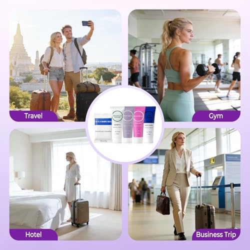 10-Piece Travel Size Toiletry Kit - Shampoo, Conditioner, Wash & Soap Set
