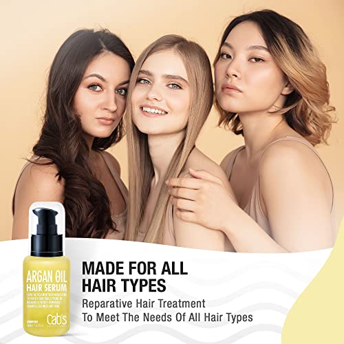 Cab's Moroccan Argan Oil Hair Serum – Repairing & Shine Treatment (2-Pack)
