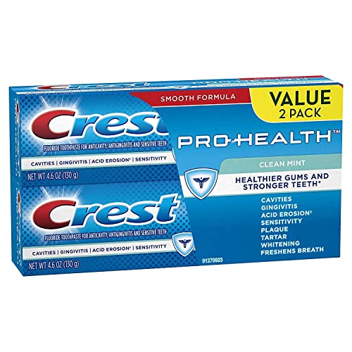 Crest Pro-Health Whitening & Enamel Strengthening Mint Toothpaste 4.6 oz - Pack of 2