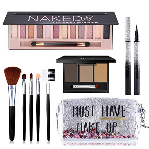 NUIBO Bronze All-in-One Makeup Kit for Women | Gift Set with Eyeshadow & Brushes