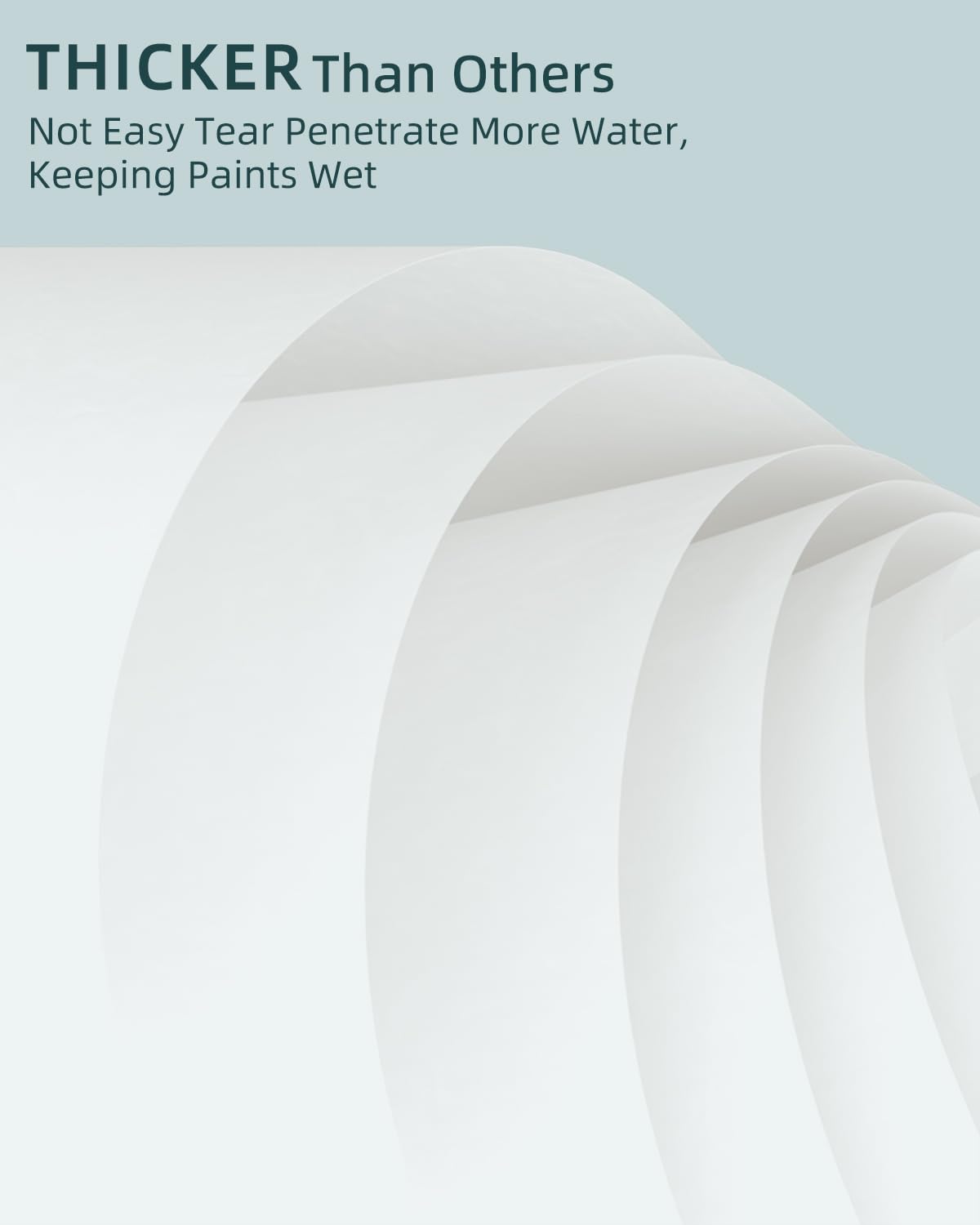 Nicpro 100 Sheets Wet Palette Paper Refillment, Only Designed for Stay Wet Pallet to Save Paints and Keep Wet for Miniature & Model Painting and Acrylic Painting